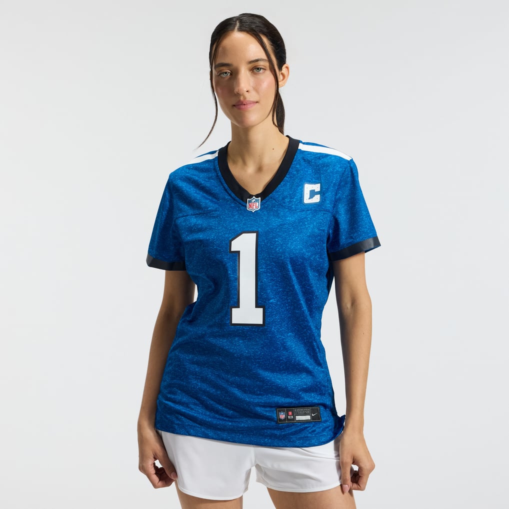 Women's Indianapolis Colts Ahmad Sauce Gardner Heather Royal Alternate 2 Indiana Nights Game Jersey