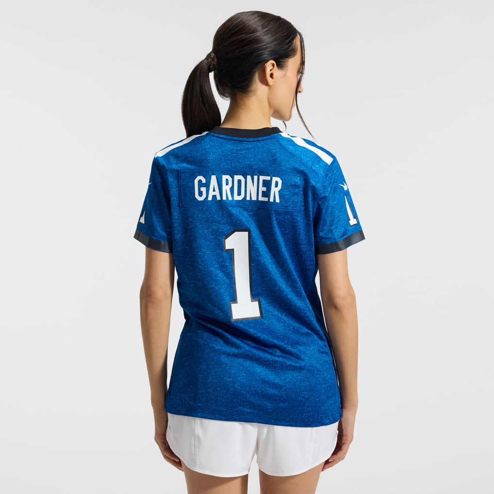 Women's Indianapolis Colts Ahmad Sauce Gardner Heather Royal Alternate 2 Indiana Nights Game Jersey