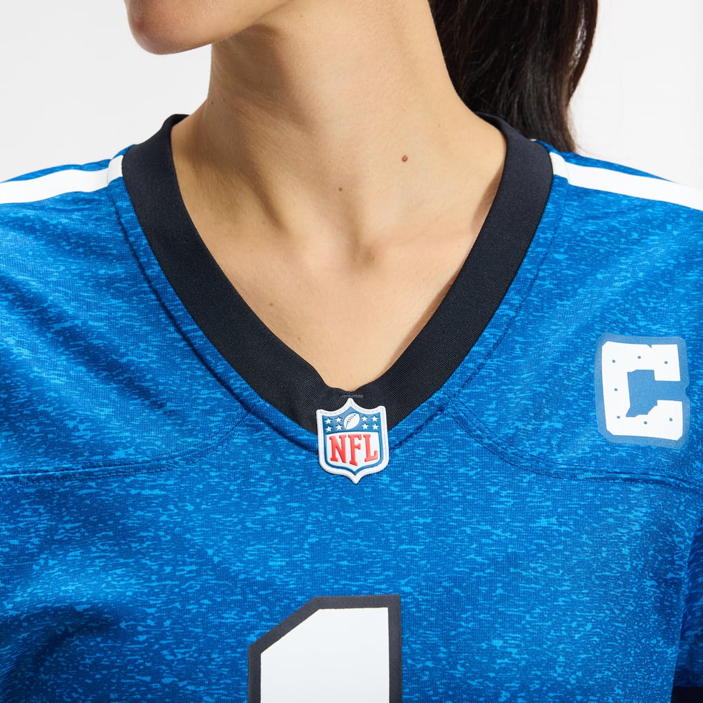 Women's Indianapolis Colts Ahmad Sauce Gardner Heather Royal Alternate 2 Indiana Nights Game Jersey