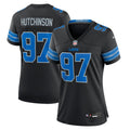 Women's Detroit Lions Aidan Hutchinson Black 2nd Alternate Game Jersey