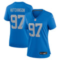 Women's Detroit Lions Aidan Hutchinson Blue Alternate Game Jersey