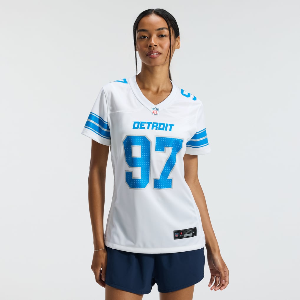 Women's Detroit Lions Aidan Hutchinson White Game Jersey