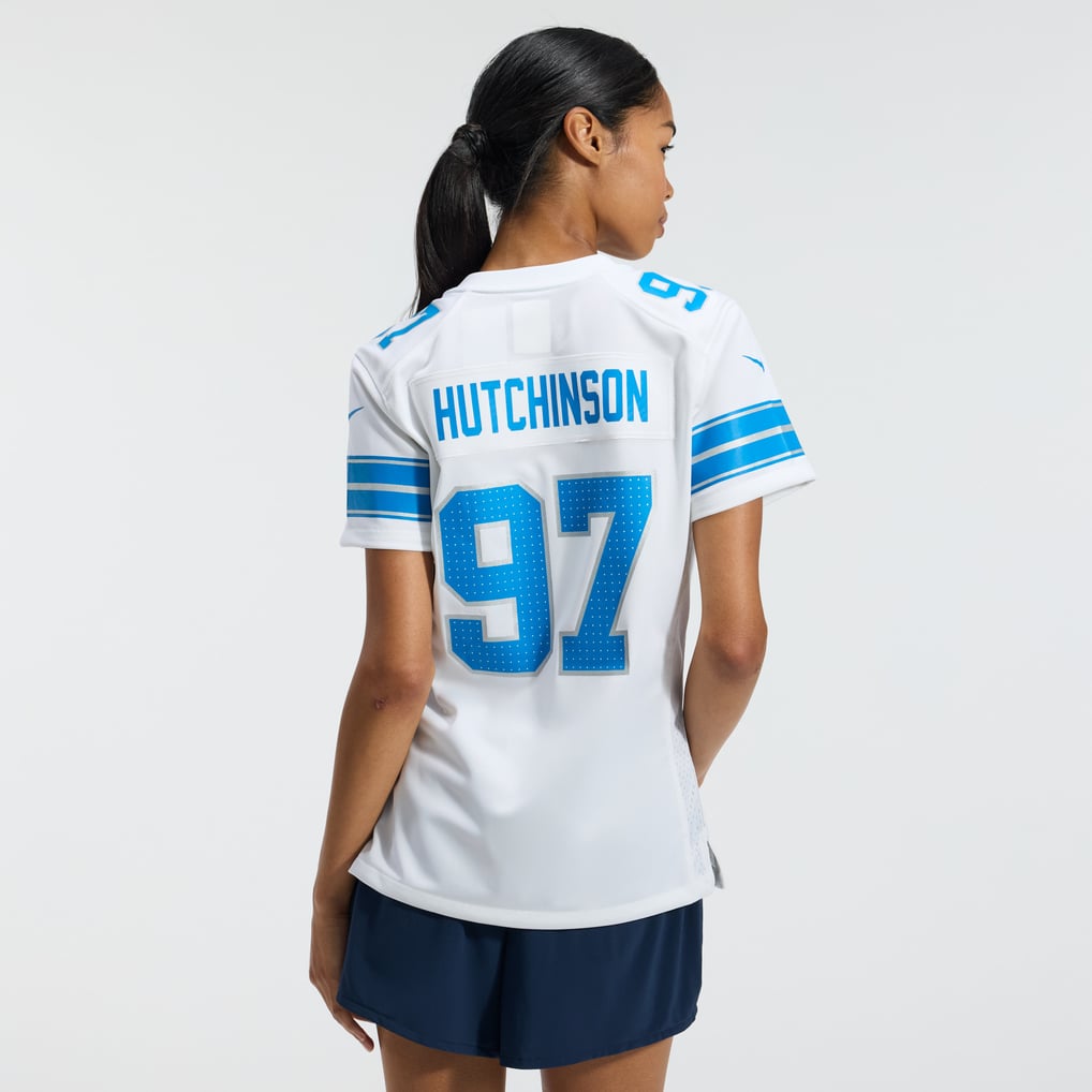 Women's Detroit Lions Aidan Hutchinson White Game Jersey
