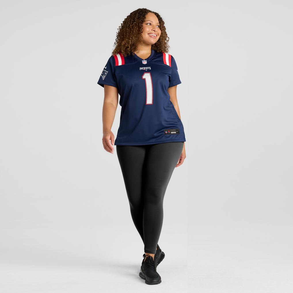 Women's New England Patriots A.J. Brown Navy Game Jersey