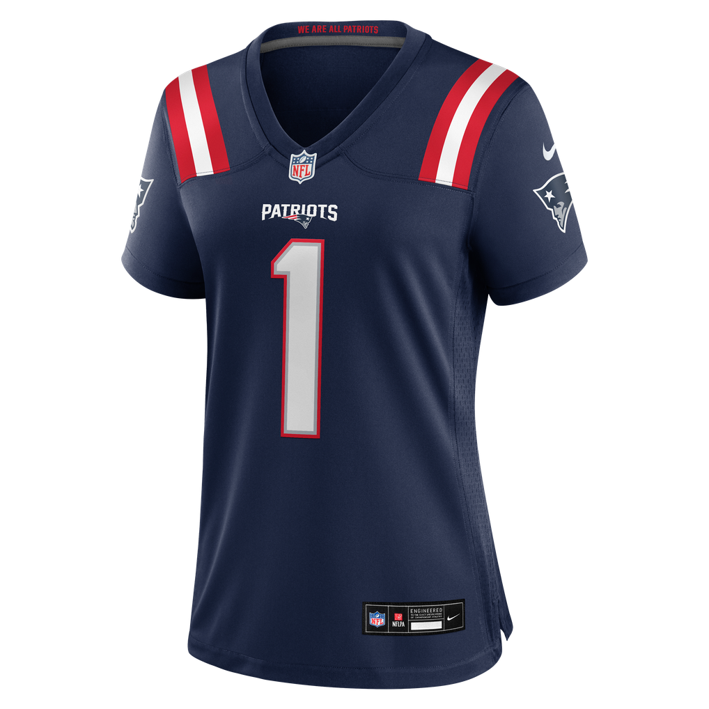 Women's New England Patriots A.J. Brown Navy Game Jersey