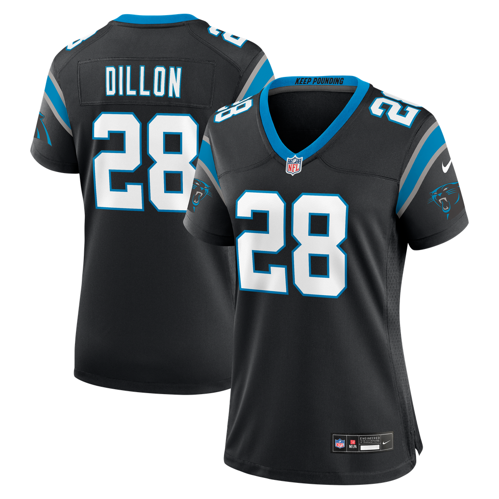 Women's Carolina Panthers AJ Dillon Black Team Game Jersey