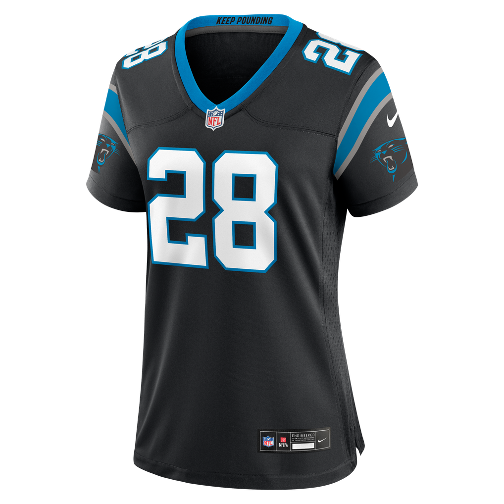 Women's Carolina Panthers AJ Dillon Black Team Game Jersey