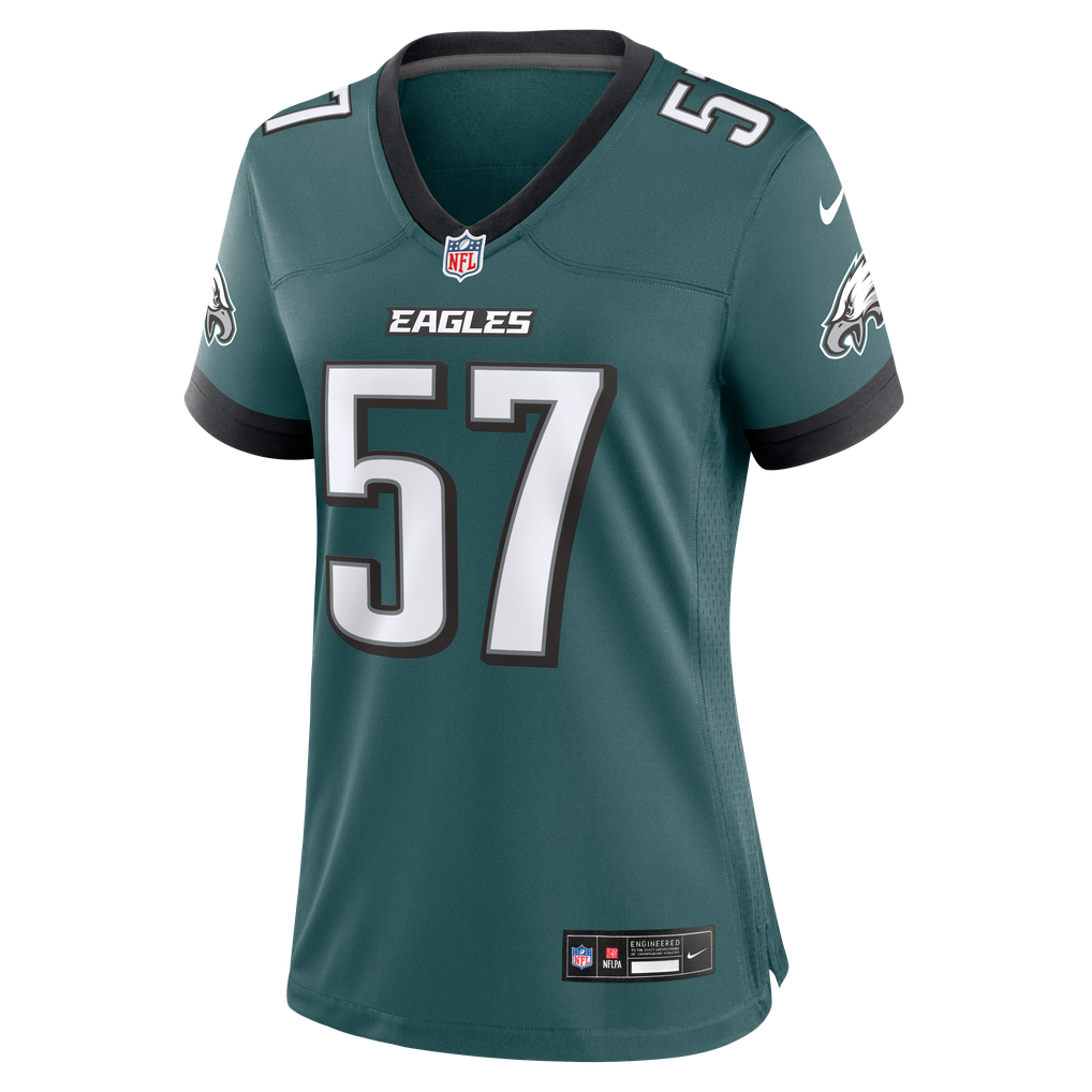 Women's Philadelphia Eagles A.J. Epenesa Midnight Green Team Game Jersey
