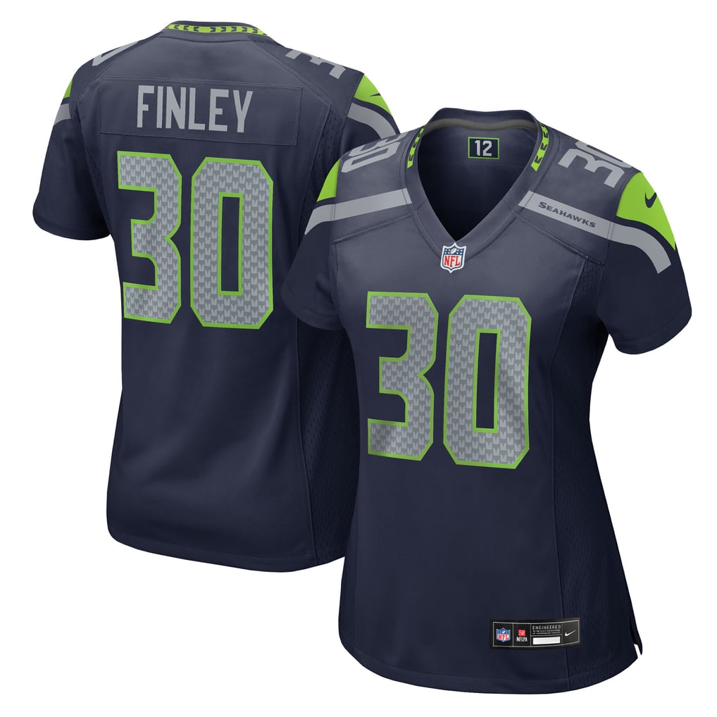 Women's Seattle Seahawks AJ Finley College Navy Team Game Jersey