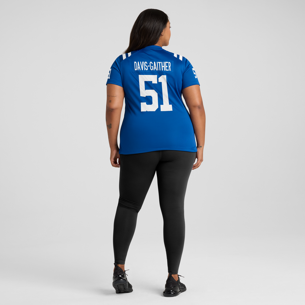 Women's Indianapolis Colts Akeem Davis-Gaither Royal Team Game Jersey