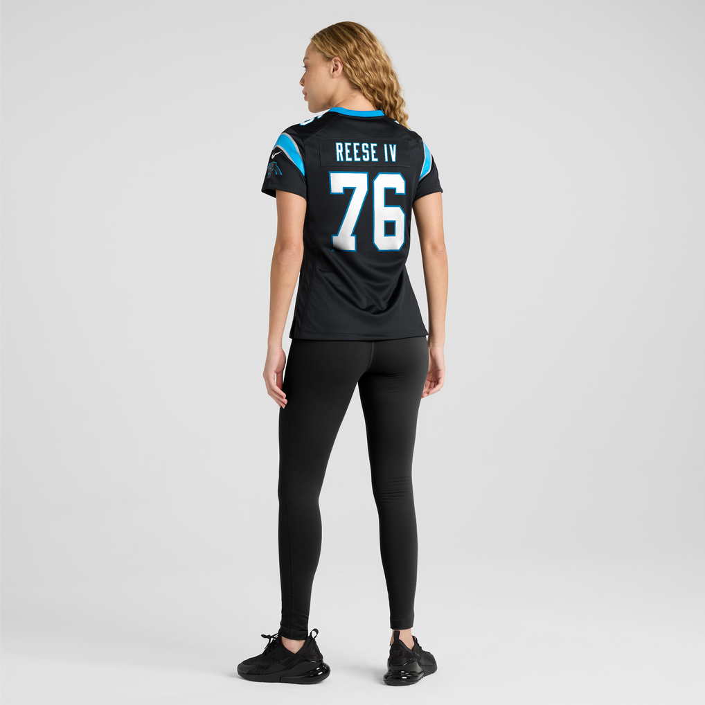 Women's Carolina Panthers Albert Reese IV Black Team Game Jersey