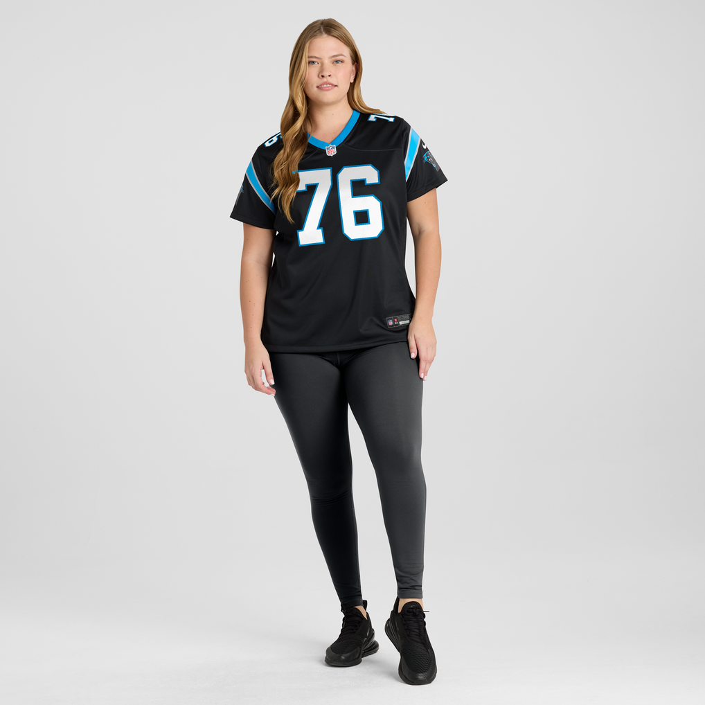 Women's Carolina Panthers Albert Reese IV Black Team Game Jersey