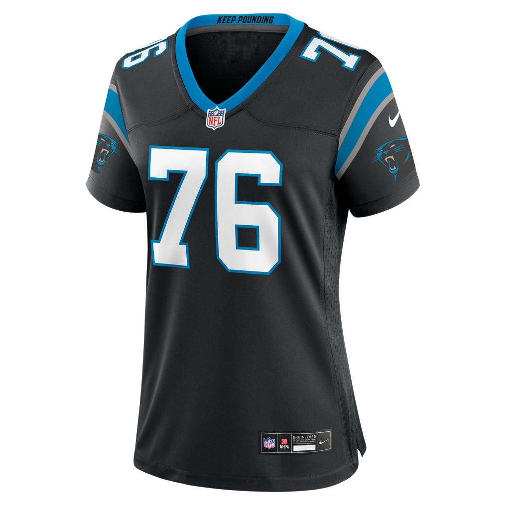 Women's Carolina Panthers Albert Reese IV Black Team Game Jersey