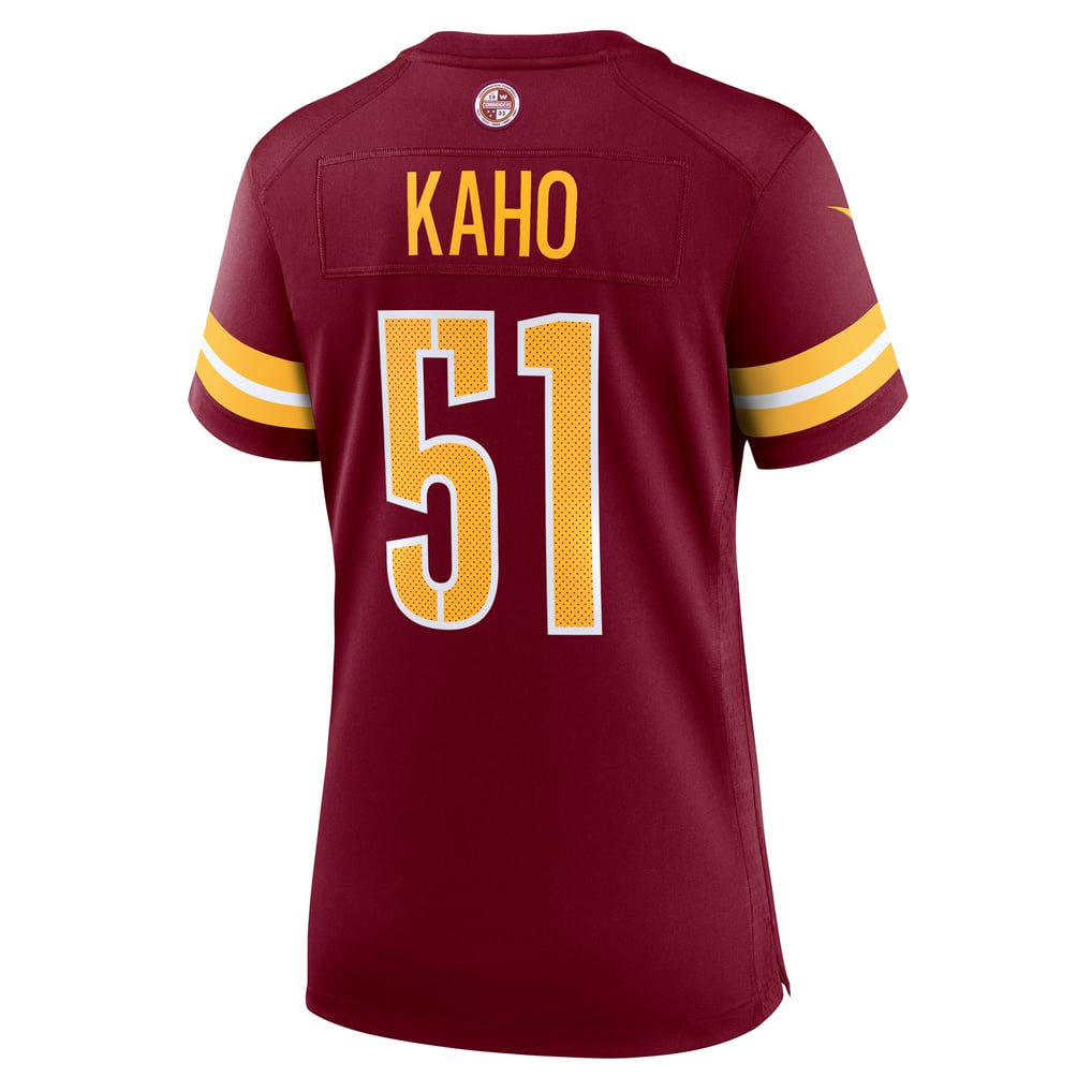 Women's Washington Commanders Ale Kaho Burgundy Team Game Jersey