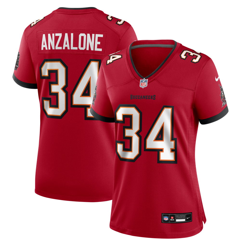 Women's Tampa Bay Buccaneers Alex Anzalone Red Team Game Jersey