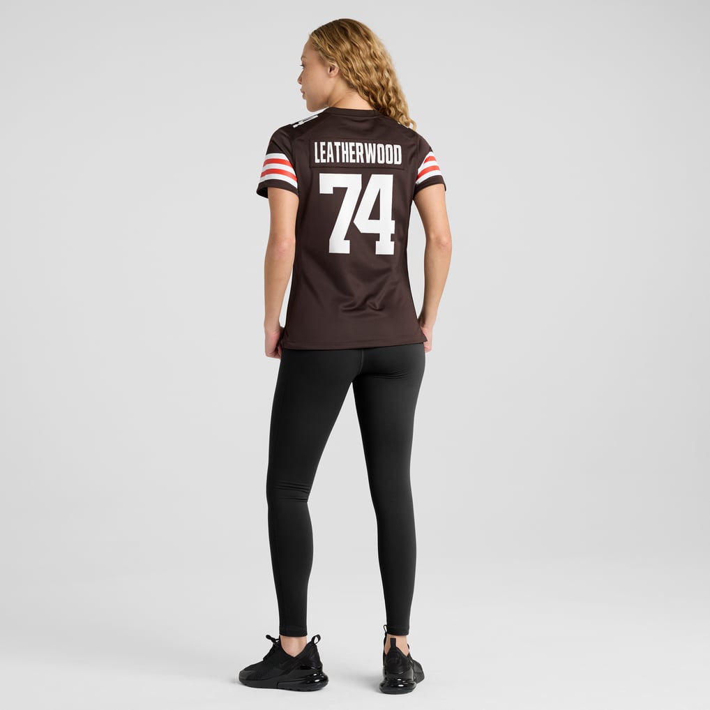 Women's Cleveland Browns Alex Leatherwood Brown Team Game Jersey