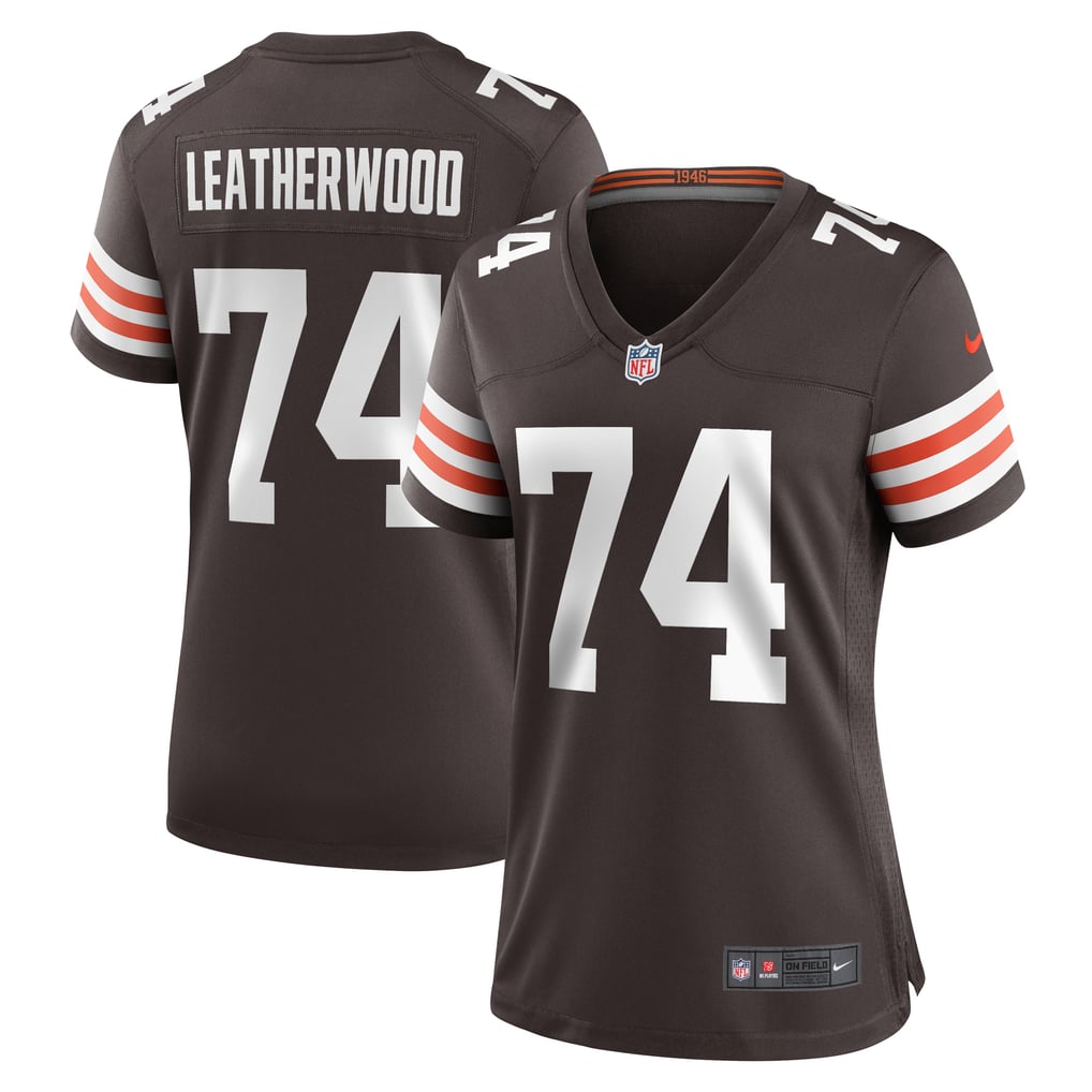 Women's Cleveland Browns Alex Leatherwood Brown Team Game Jersey