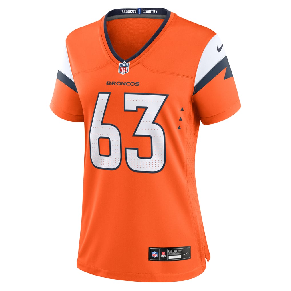 Women's Denver Broncos Alex Palczewski Orange Team Game Jersey
