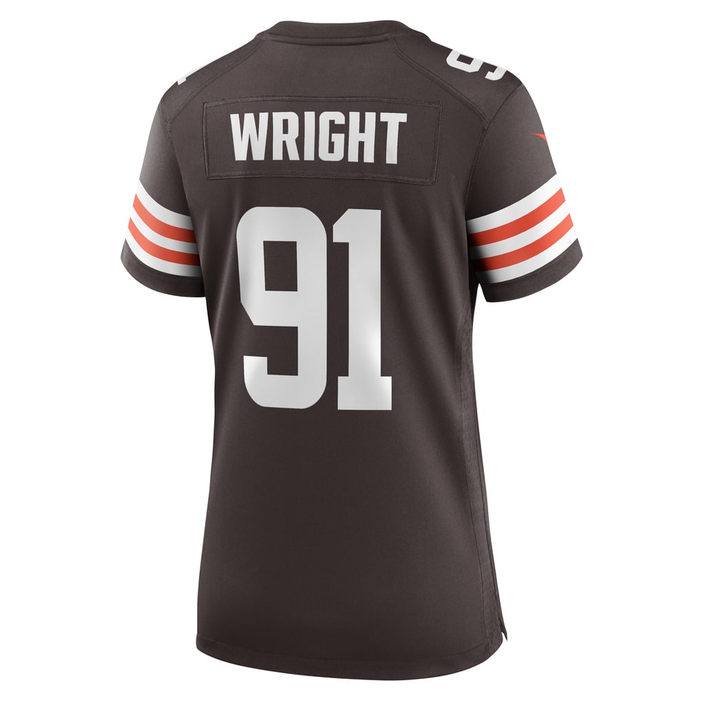 Women's Cleveland Browns Alex Wright Brown Team Game Jersey