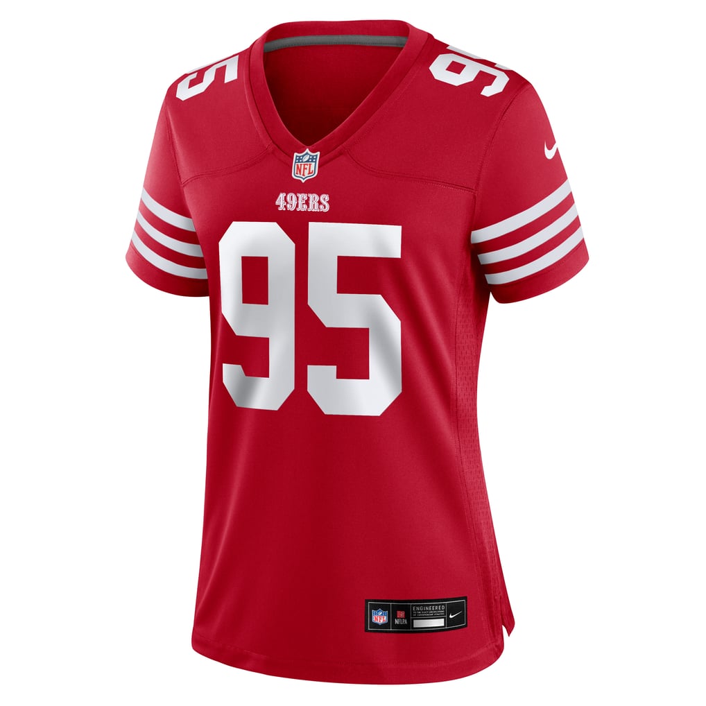 Women's San Francisco 49ers Alfred Collins Scarlet Team Game Jersey