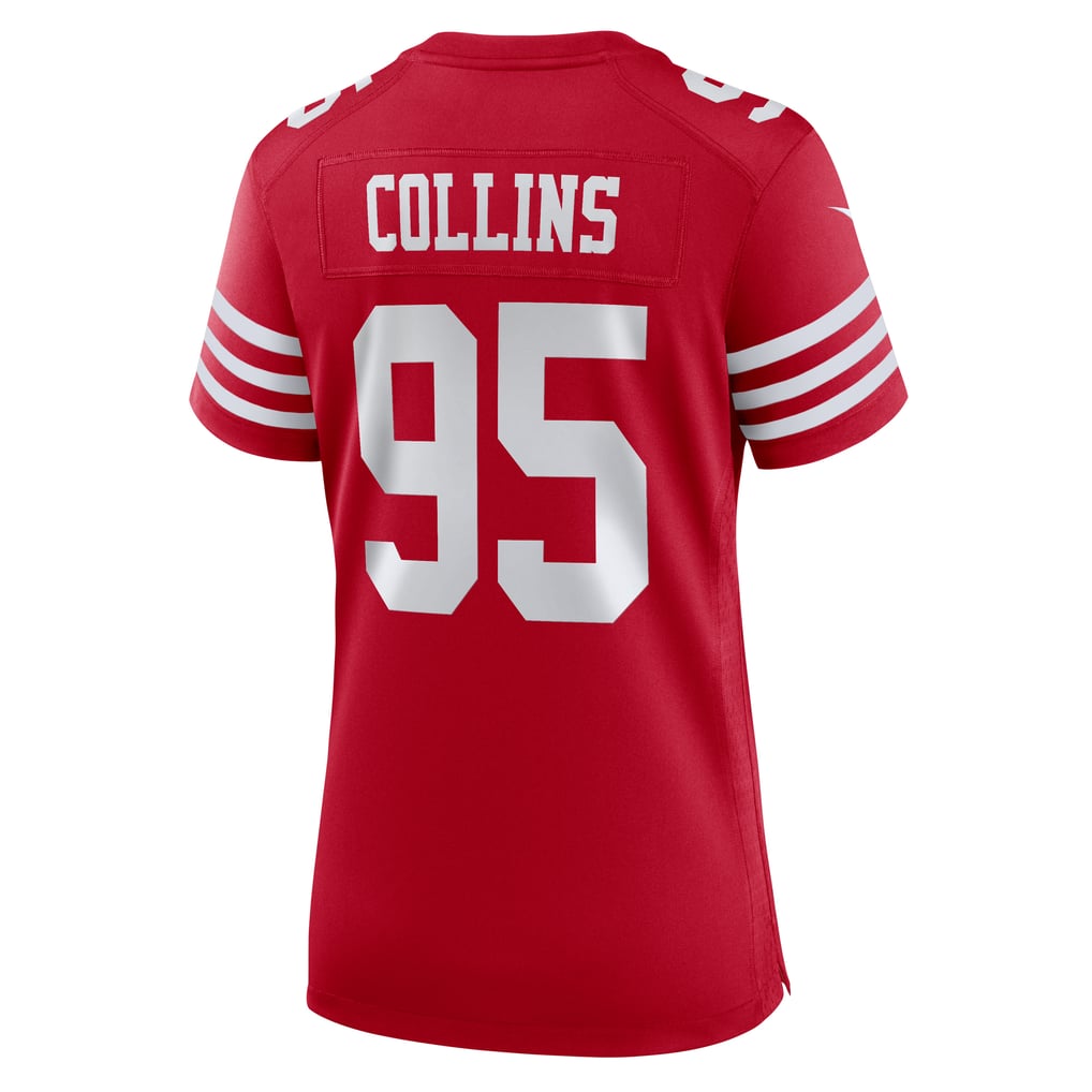 Women's San Francisco 49ers Alfred Collins Scarlet Team Game Jersey