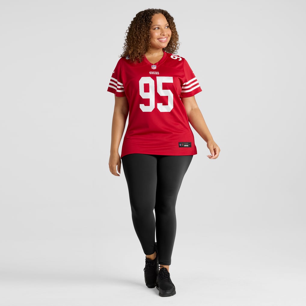 Women's San Francisco 49ers Alfred Collins Scarlet Team Game Jersey