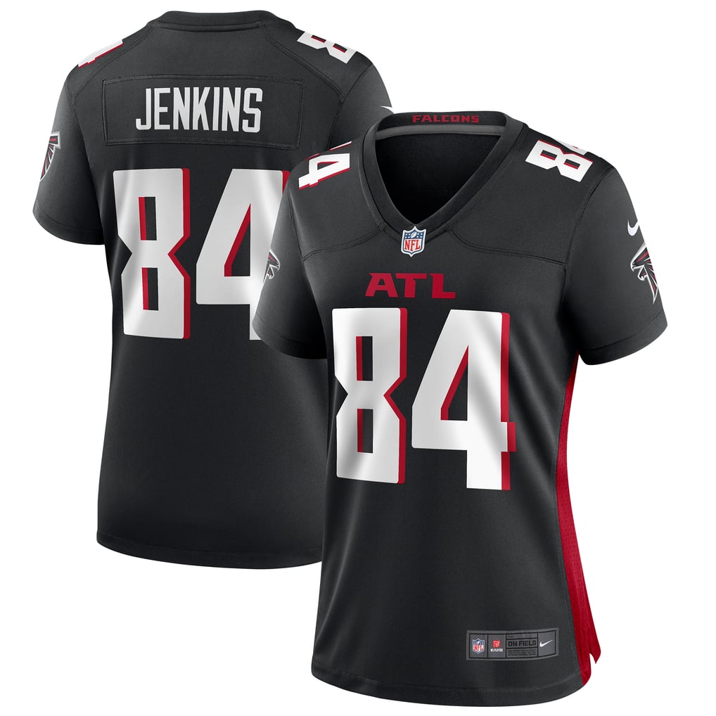 Women's Atlanta Falcons Alfred Jenkins Black Game Retired Player Jersey