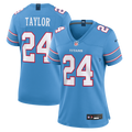 Women's Tennessee Titans Alontae Taylor Light Blue Team Game Jersey