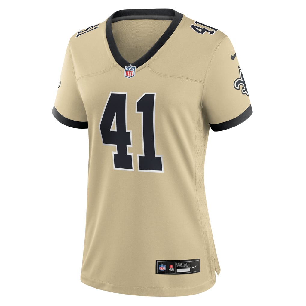 Women's New Orleans Saints Alvin Kamara Gold Gameday Golds Alternate Game Player Jersey