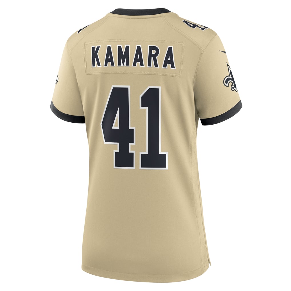 Women's New Orleans Saints Alvin Kamara Gold Gameday Golds Alternate Game Player Jersey