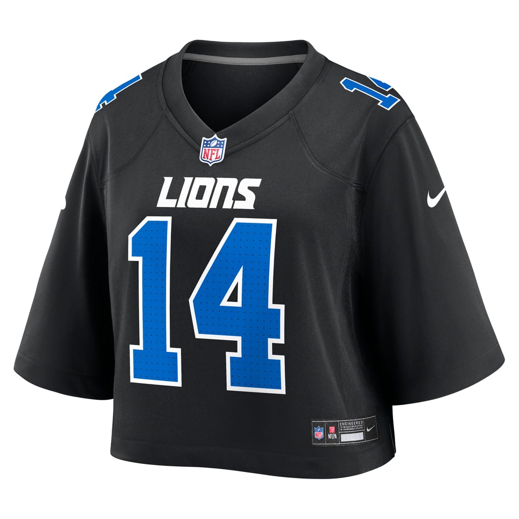 Women's Detroit Lions Amon-Ra St. Brown Black Cropped Fashion Game Jersey