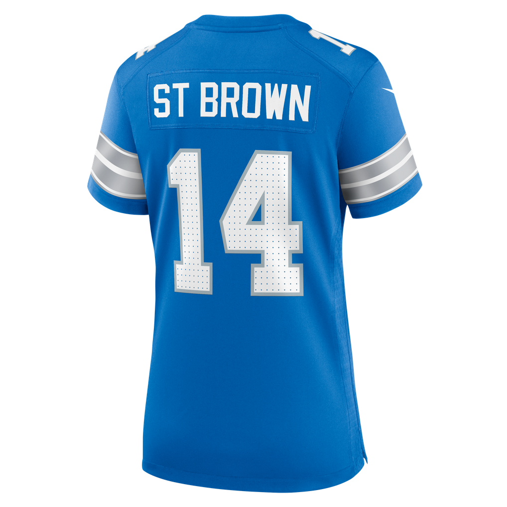 Women's Detroit Lions Amon-Ra St. Brown Blue Team Game Jersey