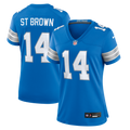 Women's Detroit Lions Amon-Ra St. Brown Blue Team Game Jersey