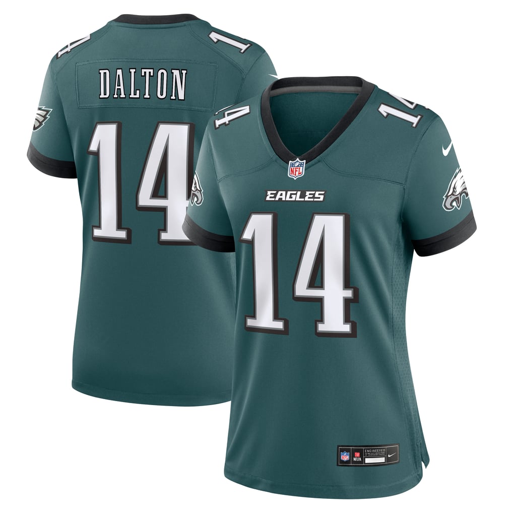 Women's Philadelphia Eagles Andy Dalton Midnight Green Team Game Jersey