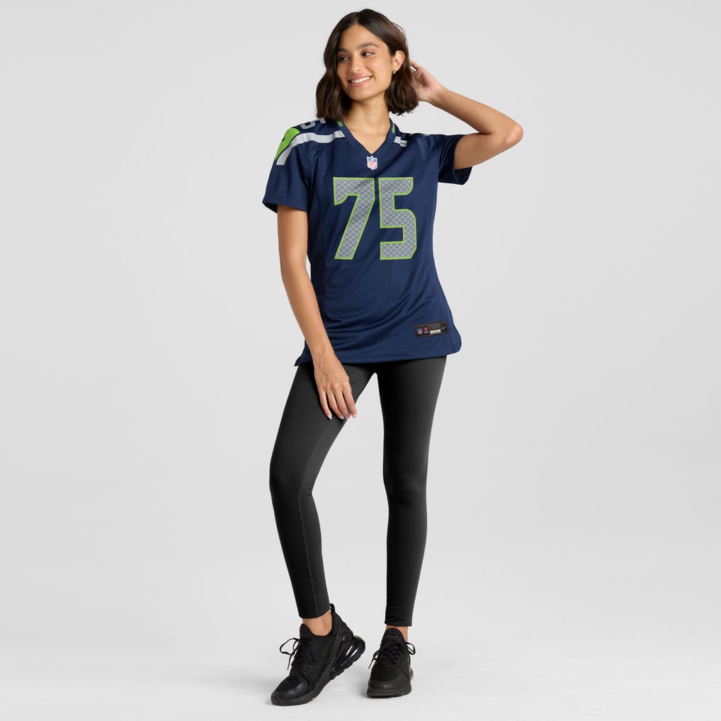 Women's Seattle Seahawks Anthony Bradford College Navy Team Game Jersey
