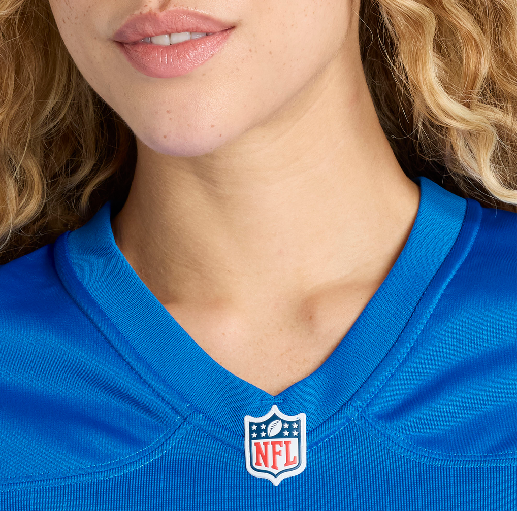 Women's Detroit Lions Anthony Firkser Blue Team Game Jersey