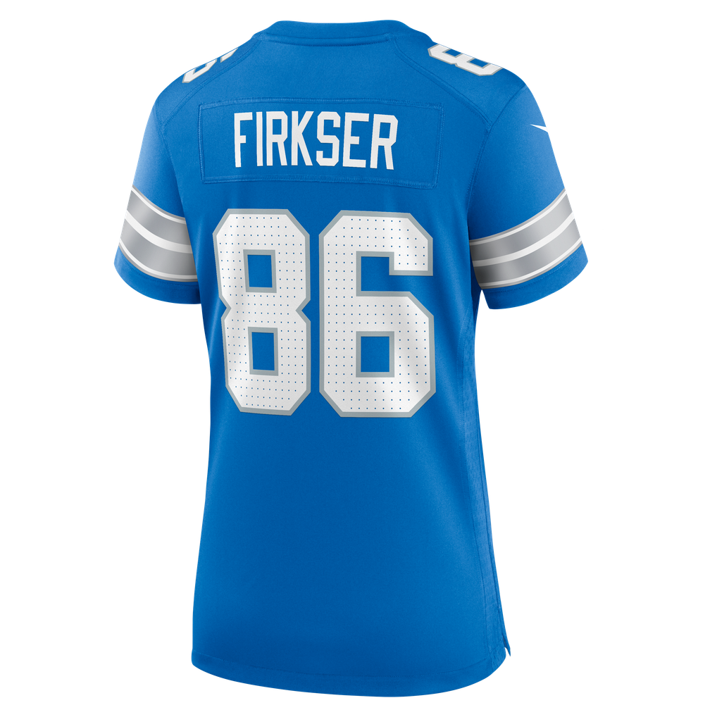 Women's Detroit Lions Anthony Firkser Blue Team Game Jersey
