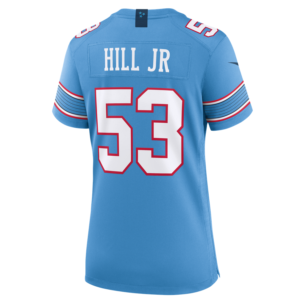 Women's Tennessee Titans Anthony Hill Jr. Light Blue Team Game Jersey