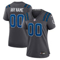 Women's Indianapolis Colts Anthracite 2026 Rivalries Collection Game Custom Jersey