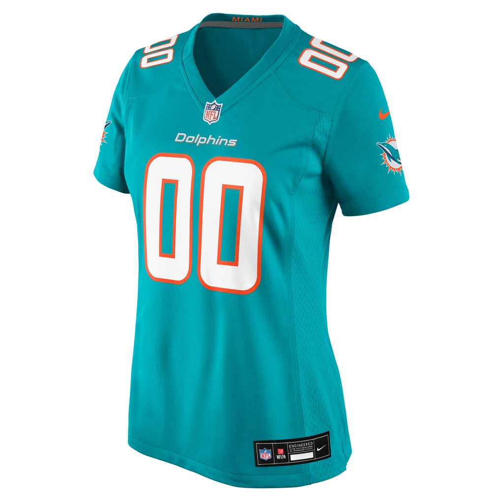 Women's Aqua Miami Dolphins Custom Game Jersey