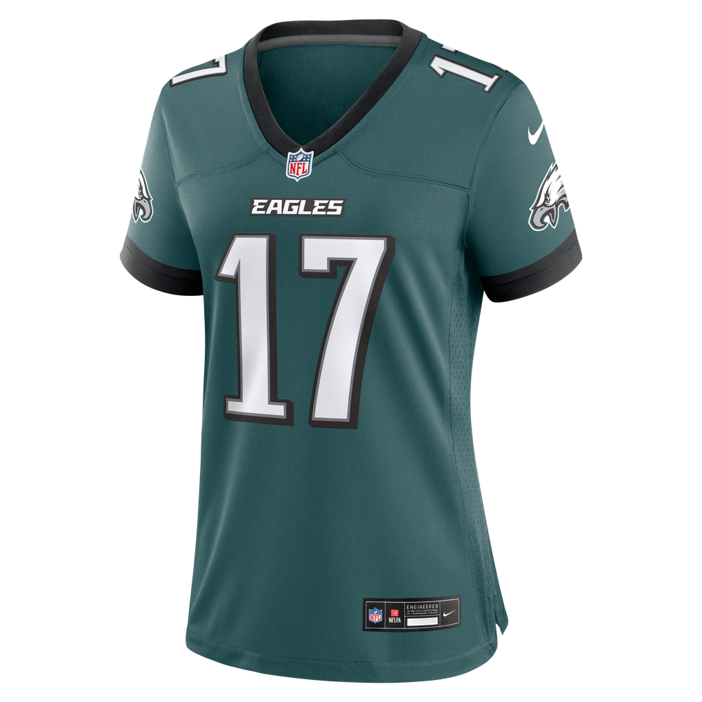 Women's Philadelphia Eagles Arnold Ebiketie Midnight Green Team Game Jersey