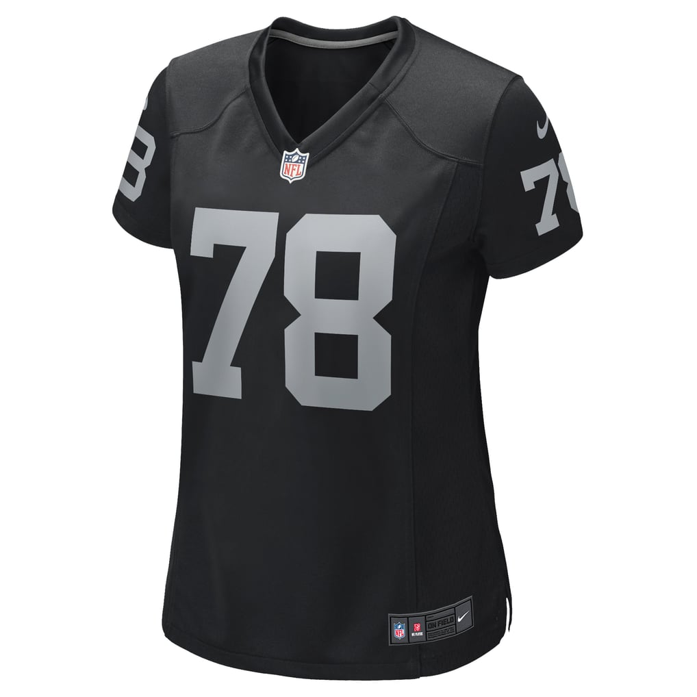 Women's Las Vegas Raiders Art Shell Black Game Retired Player Jersey