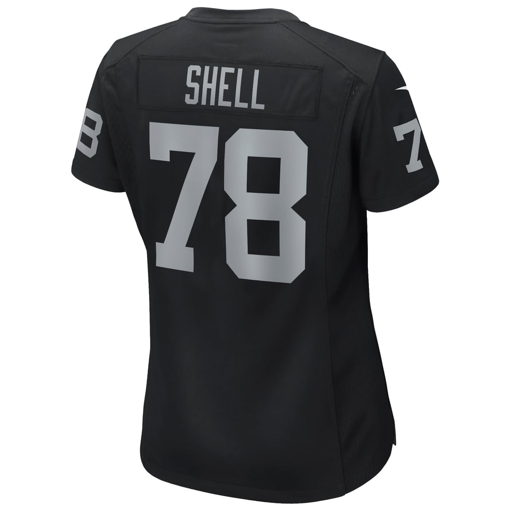 Women's Las Vegas Raiders Art Shell Black Game Retired Player Jersey