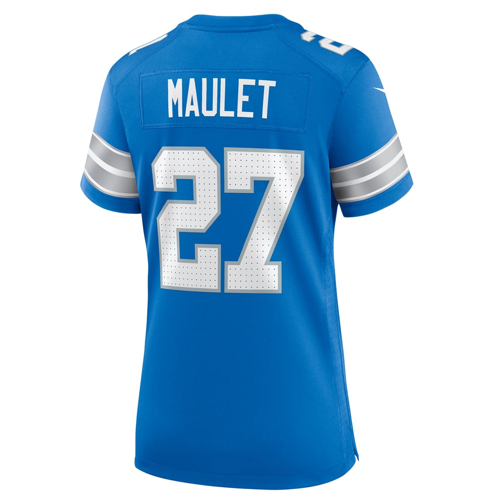Women's Detroit Lions Arthur Maulet Blue Team Game Jersey
