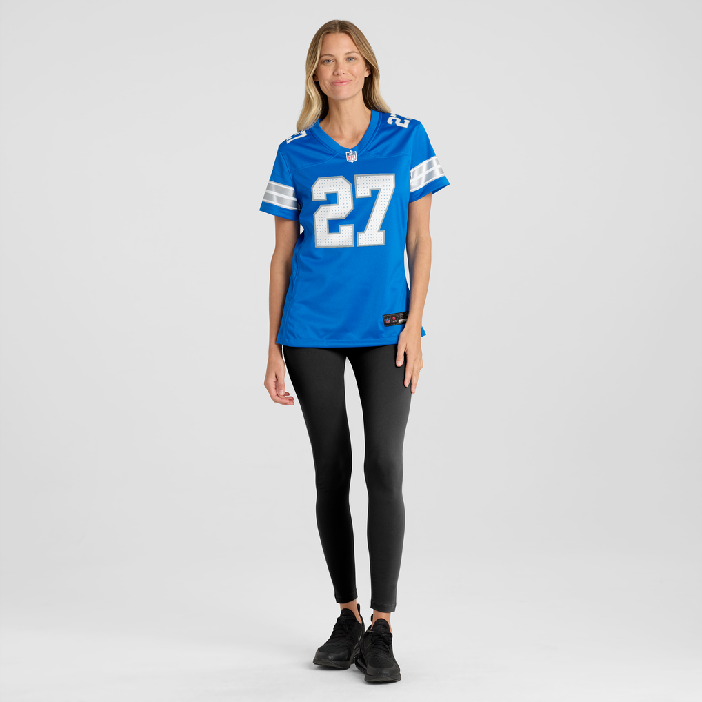 Women's Detroit Lions Arthur Maulet Blue Team Game Jersey