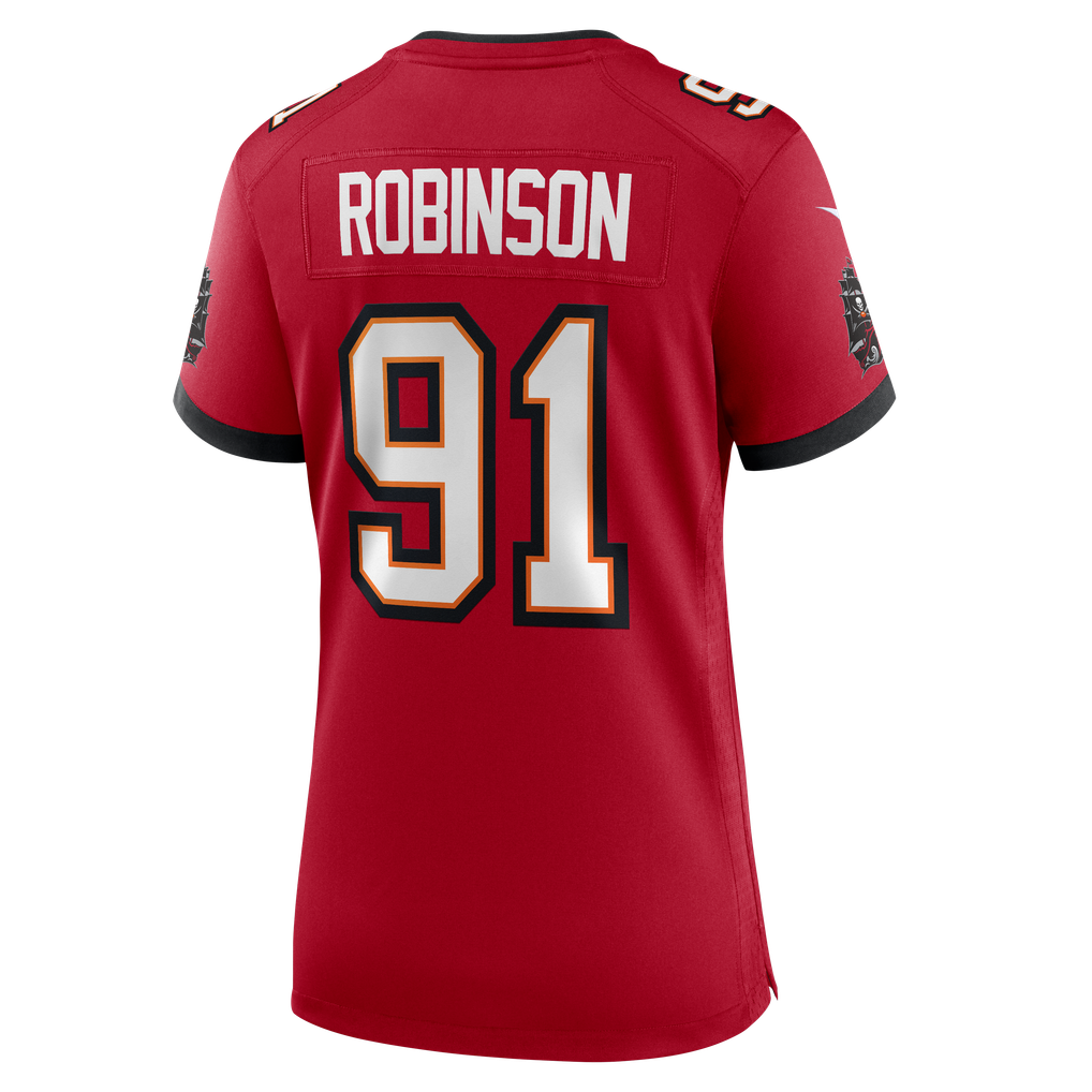 Women's Tampa Bay Buccaneers A'Shawn Robinson Red Team Game Jersey