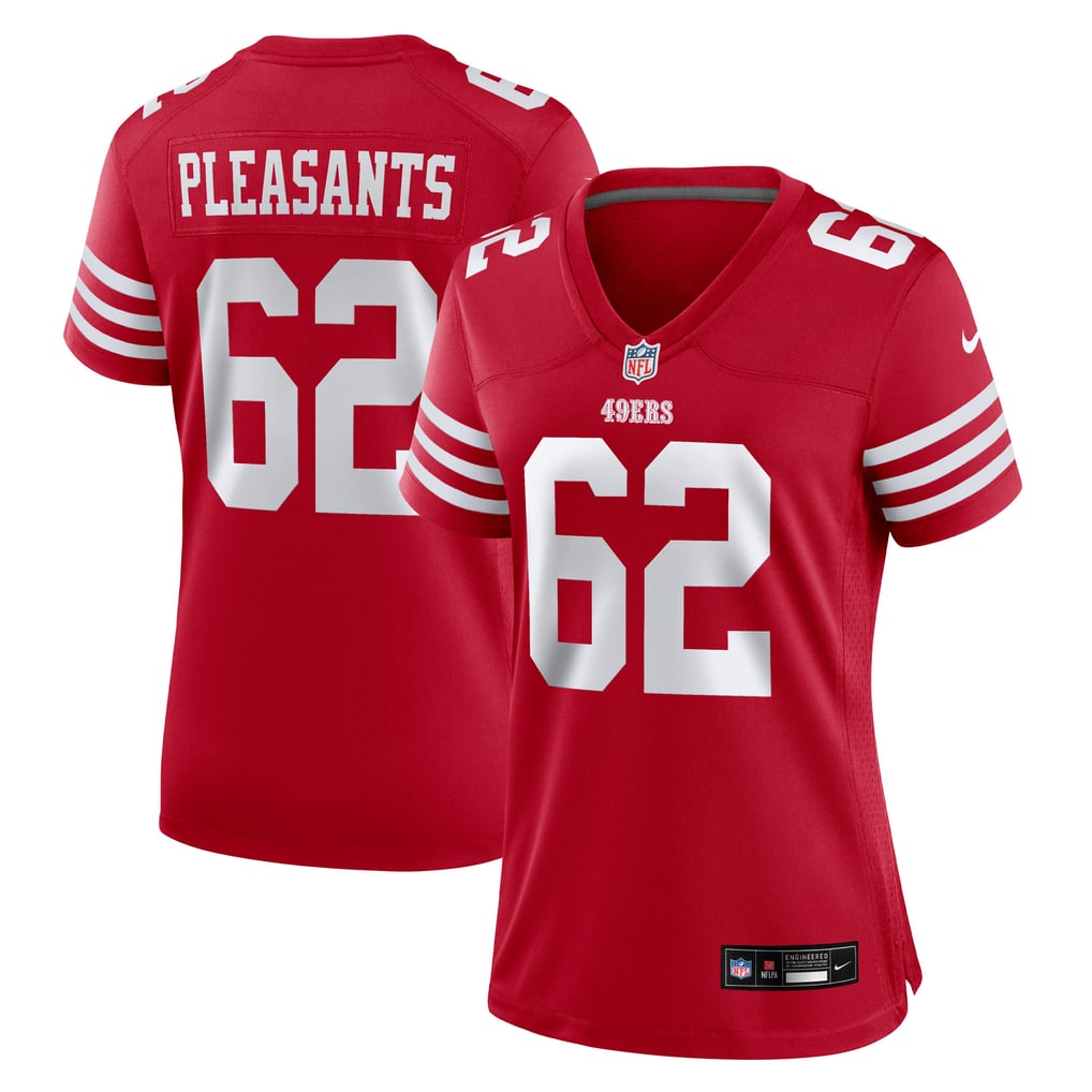 Women's San Francisco 49ers Austen Pleasants Scarlet Team Game Jersey