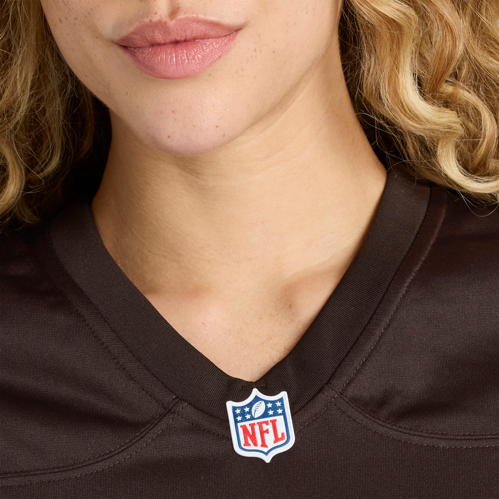 Women's Cleveland Browns Austin Barber Brown Team Game Jersey