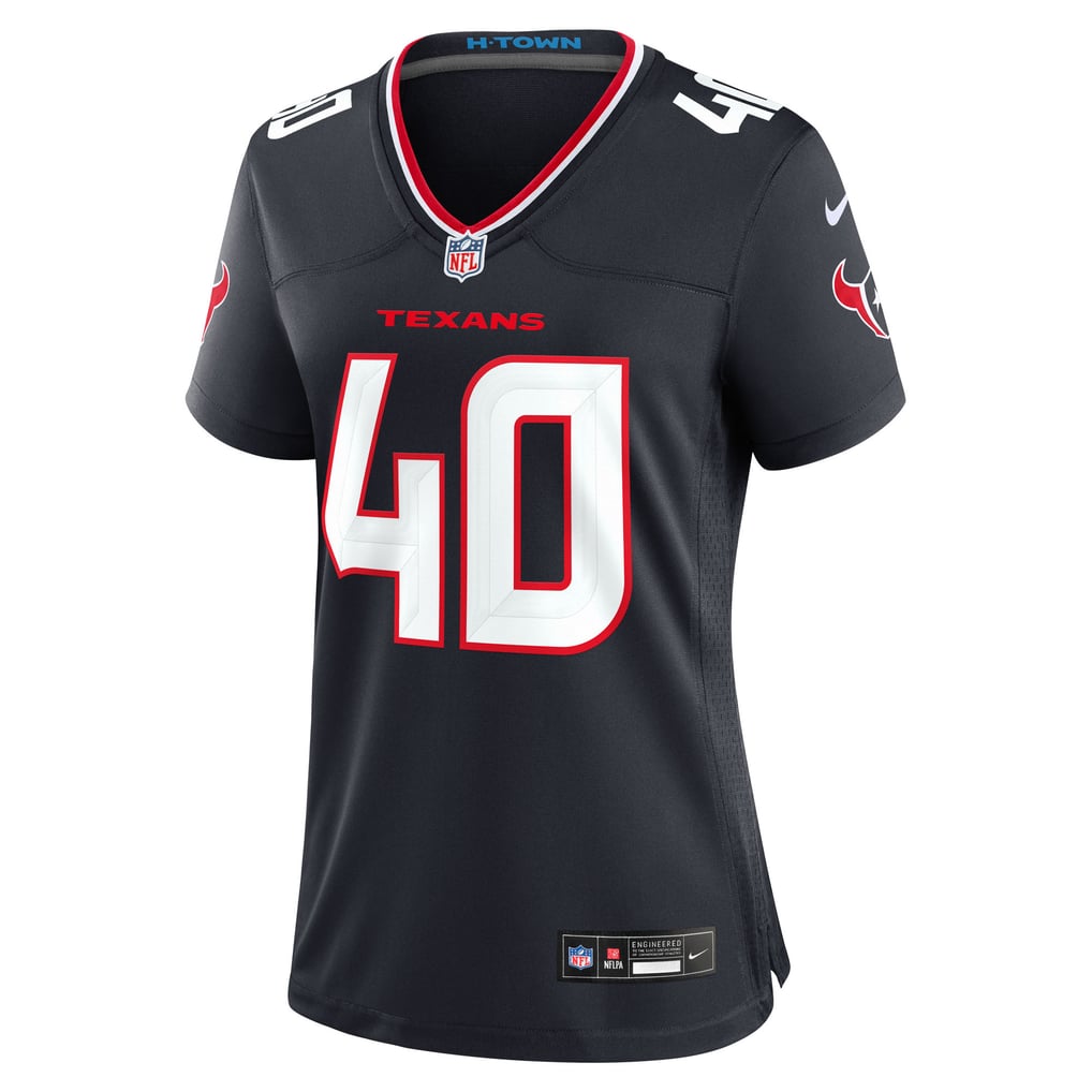 Women's Houston Texans Austin Brinkman Navy Team Game Jersey