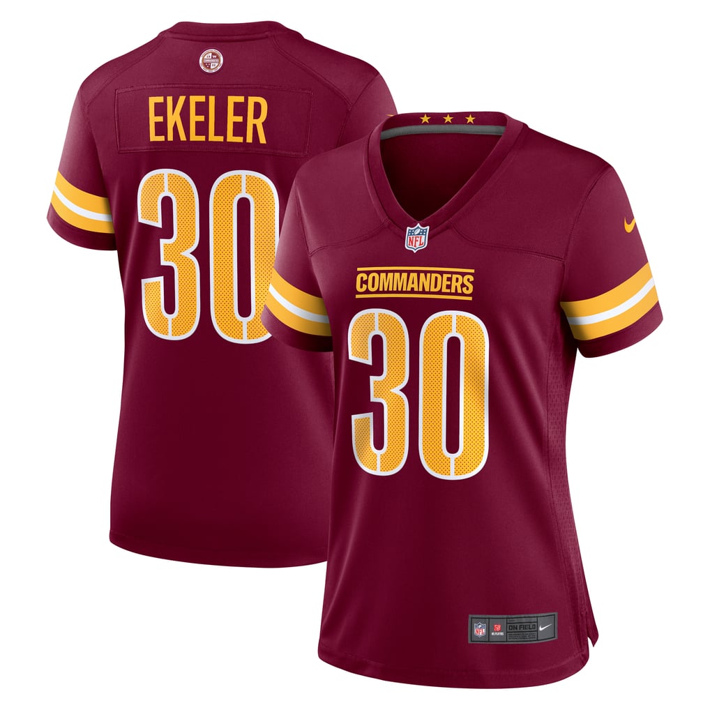 Women's Washington Commanders Austin Ekeler Burgundy Game Player Jersey